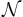 \mathcal{N}