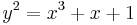 y^2 = x^3%2Bx%2B1