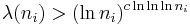 \lambda(n_i) > (\ln n_i)^{c\ln\ln\ln n_i}