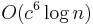 O(c^6 \log{n})