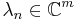 \lambda_n\in\mathbb{C}^m