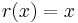 r(x)=x