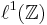 \ell^1({\mathbb Z})