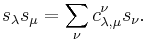 s_\lambda s_\mu=\sum_\nu c_{\lambda,\mu}^\nu s_\nu.