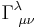 \Gamma^\lambda_{\,\,\mu\nu}