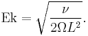 
\mathrm{Ek} = \sqrt{\frac{\nu}{2\Omega L^2}}.
