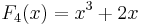 F_4(x)=x^3%2B2x \,