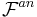  \mathcal F^{an} 