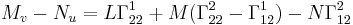 M_v-N_u=L\Gamma_{22}^1 %2B M(\Gamma_{22}^2-\Gamma_{12}^1) - N\Gamma_{12}^2