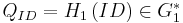 \textstyle Q_{ID} = H_1\left(ID\right) \in G_1^*