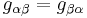 g_{\alpha\beta} = g_{\beta\alpha}