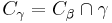 C_\gamma = C_\beta \cap \gamma