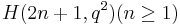 H(2n%2B1,q^2)(n\geq 1)