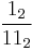 \frac{1_2}{11_2}