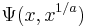 \Psi(x,x^{1/a})