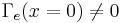 \Gamma_{e}(x=0) \ne 0