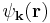 \psi_{\bold{k}}(\bold{r})