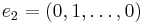 e_2 = (0, 1, \ldots, 0) \,