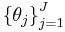 \left\{\theta_j\right\}_{j=1}^{J}