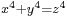 \scriptstyle x^{4} %2B y^{4} = z^{4}