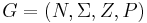 G = (N, \Sigma, Z, P)