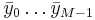 \bar{y}_0 \ldots \bar{y}_{M-1}