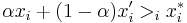 \alpha x_i %2B (1 - \alpha)x'_i >_i x_i^*