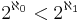 2^{\aleph_0}<2^{\aleph_1}