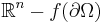 \R^n-f(\partial\Omega)