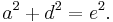 a^2%2Bd^2=e^2.\,