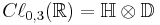 C\ell_{0,3}(\mathbb{R}) = \mathbb{H} \otimes \mathbb{D}