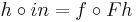 h \circ in = f \circ Fh