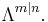 \Lambda^{m\mid n}.