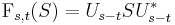  \operatorname{F}_{s,t}(S) = U_{s-t} S U_{s-t}^* 