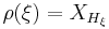 \rho(\xi) = X_{H_\xi}