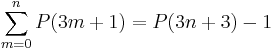 \sum_{m=0}^n P(3m%2B1)=P(3n%2B3)-1