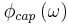 \phi_{cap}\left(\omega\right)