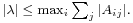 \scriptstyle |\lambda| \; \le \; \max_i \sum_j |A_{ij}|.