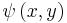 \psi\left(x,y\right)