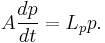 A\frac{dp}{dt}=L_p p.