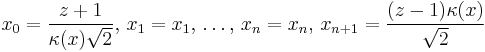 x_0 = \frac{z%2B1}{\kappa(x)\sqrt{2}}, \, x_1=x_1,\, \ldots,\, x_n=x_n,\, x_{n%2B1}=\frac{(z-1)\kappa(x)}{\sqrt{2}}