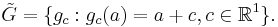 \tilde{G}=\{g_c:g_c(a)=a %2B c,c\in \Bbb{R}^1\} .