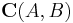 \mathbf{C}(A,B)