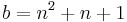 b = n^2 %2B n %2B 1