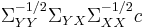 \Sigma _{YY} ^{-1/2} \Sigma _{YX} \Sigma _{XX} ^{-1/2} c