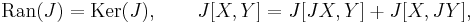 
\operatorname{Ran}(J)=\operatorname{Ker}(J), \qquad J[X,Y]=J[JX,Y]%2BJ[X,JY],
