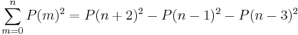 \sum_{m=0}^n P(m)^2=P(n%2B2)^2-P(n-1)^2-P(n-3)^2