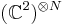 (\mathbb{C}^2)^{\otimes N}