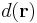 d(\mathbf{r})