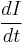 \frac{dI}{dt}